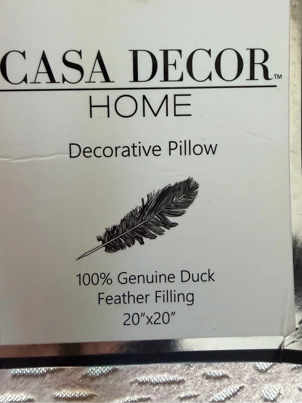 Burnout Velvet Patterned Decorative Pillow by Casa Decor Home